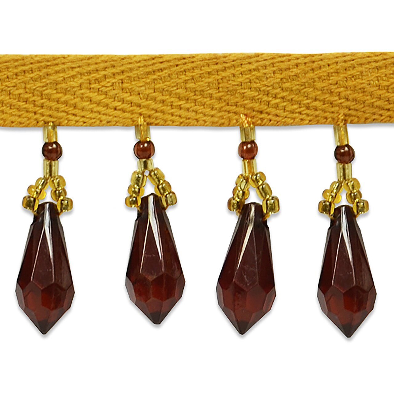 10 Yards of Olga Diamond Cut Beaded Fringe Trim | 10 yard cut